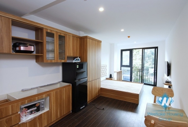 Lake view studio for rent in Tran Vu, Truc Bach area